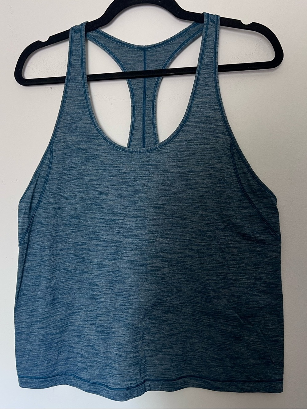 Heathered Teal Blue Racerback Tank Top